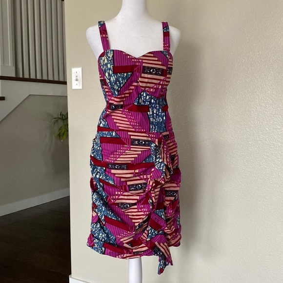 Ace Koture African Print Dress size medium - Picture 3 of 10
